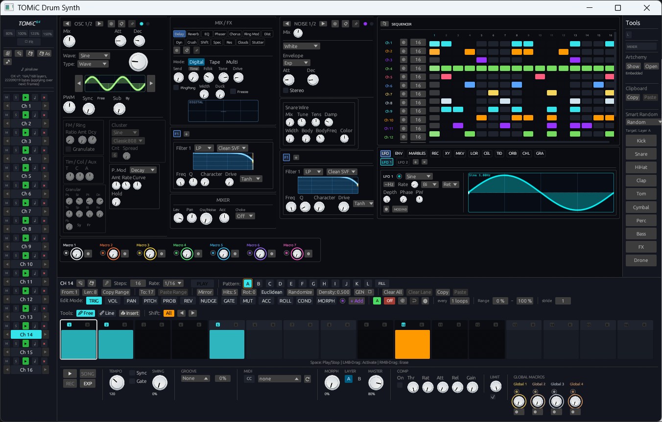 TOMiC 0.4 Main Workstation Interface