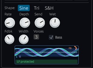 Multitap Stereo Chorus & Bass Mono
