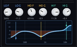 3-Band Parametric Biquad EQ