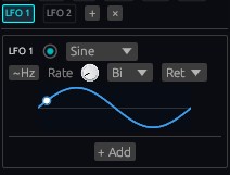4× LFOs per Voice & Sync