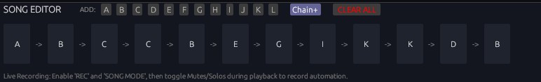 Song Mode & Pattern Arranger